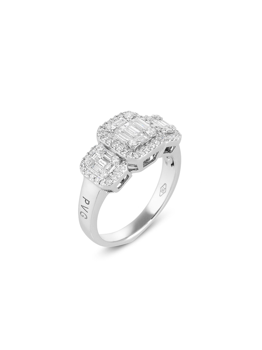 pontevecchio gioielli anello in oro bianco e diamanto gioielleria dangelo