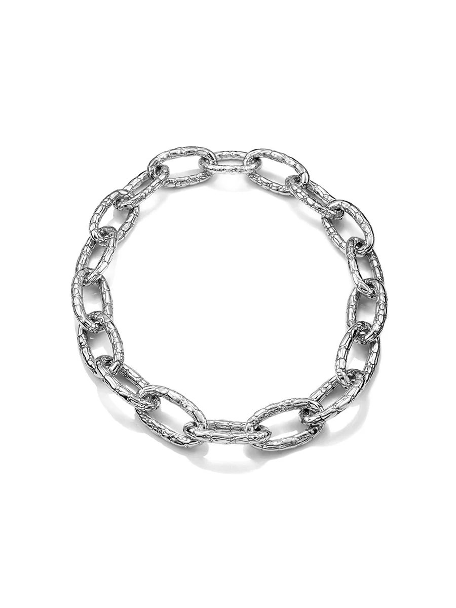 collana croco grande giovanni raspini in argento 925 gioielleria dangelo roma