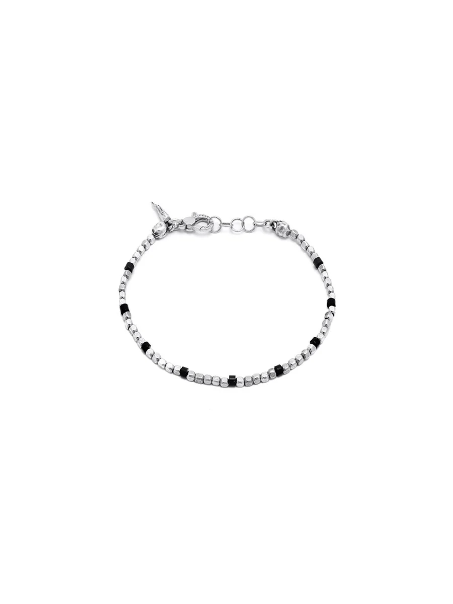 bracciale dadini e onice in argento 925 giovanni raspini gioielleria dangelo