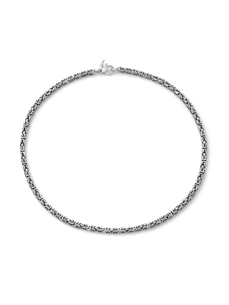collana bizantina quadra piccola in argento 925 giovanni raspini gioielleria dangelo