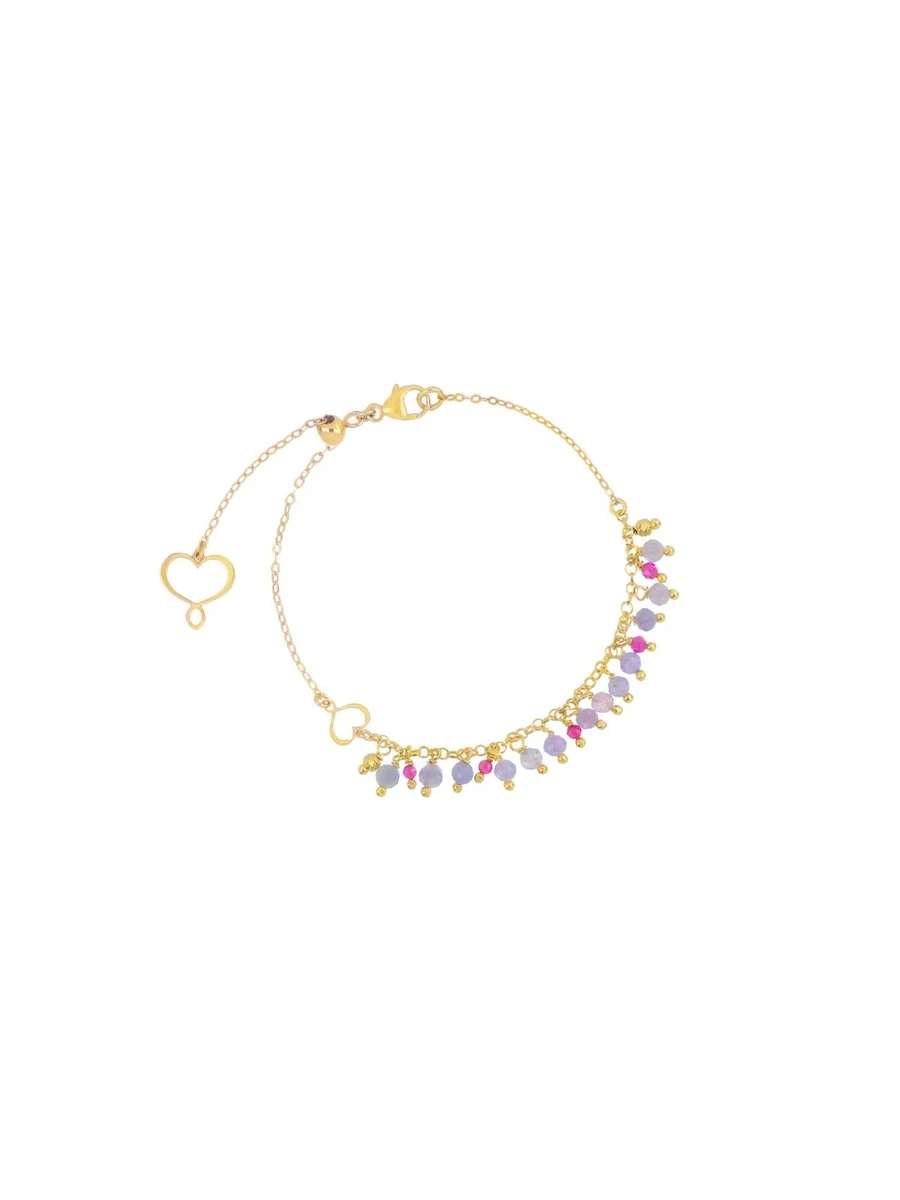 maman et sophie bracciale frange tanzanite rubellite