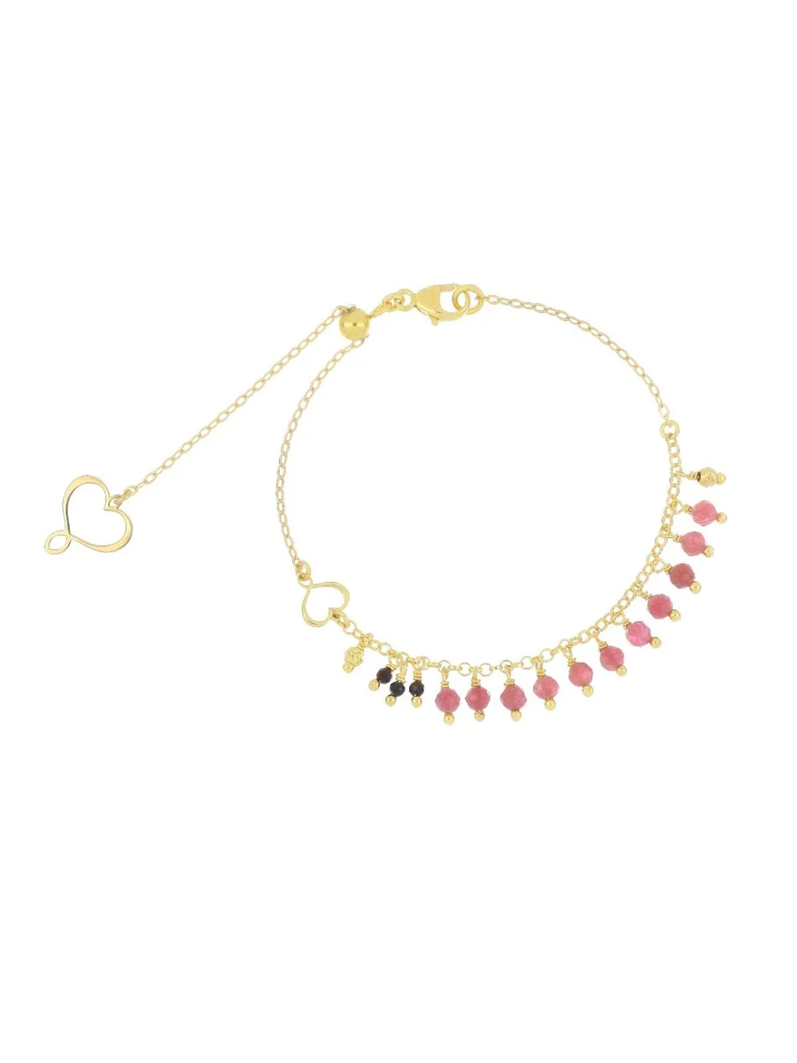 maman et sophie bracciale frange tormalina rosa